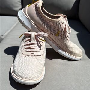 Cole Haan Pink  Size 8.5 Sneakers with Textured Fabric and White Sole